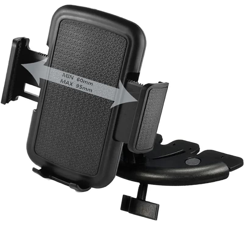 Supporto per auto Staffa per slot per CD Supporto universale regolabile 360 ° Supporto per telefono cellulare con rotazione per iPhone Xiaomi Samsung GPS