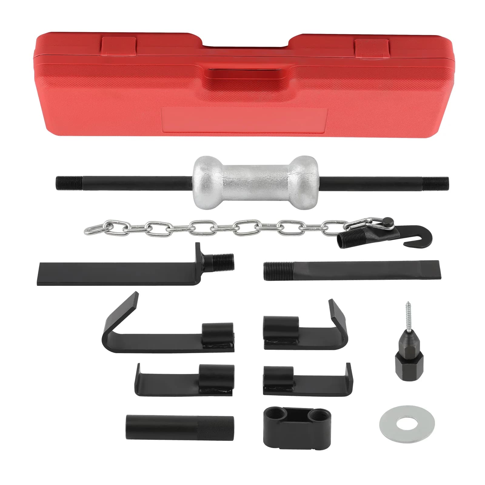 Kit di strumenti per estrattore ammaccature con martello scorrevole Set automatico per mozzo cuscinetto asse adattatore chiave 13LBS