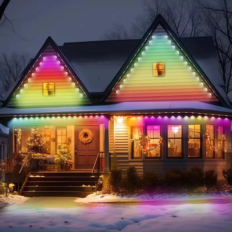 LED Christmas Pendant Lights Outdoor Decorative Lighting Ice Column Decorative String Lights