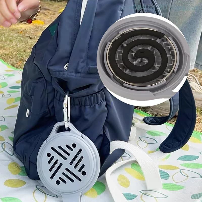 Accessori da campeggio in silicone per esterni Porta bobina per zanzare Clip per sigari Scatola da pranzo pieghevole Porta pallina da golf Attrezzi da campeggio