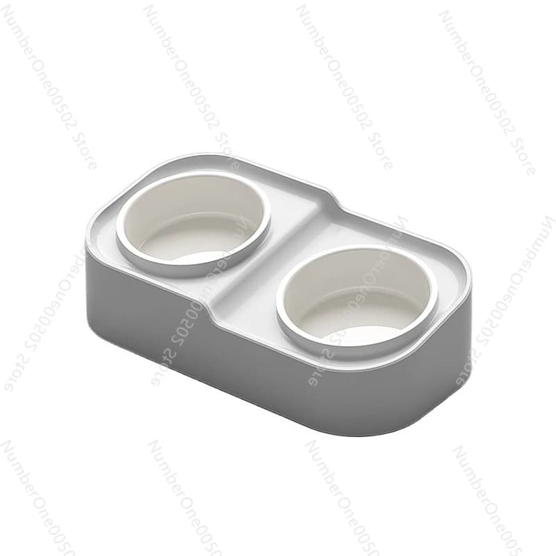 Ciotola per animali domestici in ceramica Ciotola per cani da gatto inclinata anti-fuoriuscita Set di piatti per cibo e acqua per mangiatoia antiscivolo per cuccioli di gattini ​