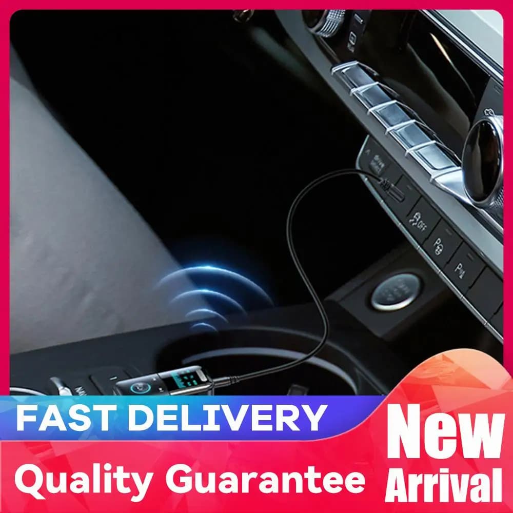 Trasmettitore e Ricevitore BT 5.4 con Display LED, Adattatore Audio BT 5.4 con Supporto Scheda TF per TV/Auto/PC/Stereo Domestico/Altoparlanti