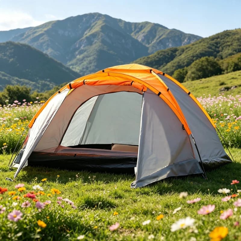 New 3-4 Person Large Capacity Camping Tent Waterproof Outdoor for Family Hiking Emergency Tunnel Tent Quick Setup Tent