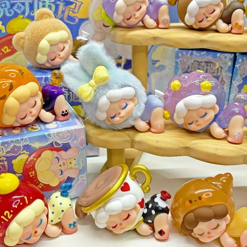 DODOSUGAR Wendy Dream Adventure Mini Series Doll Blind Box Statuetta Anime Carina Ornamenti da Scrivania Scatola Misteriosa Giocattolo da Collezione Regalo per Ragazze