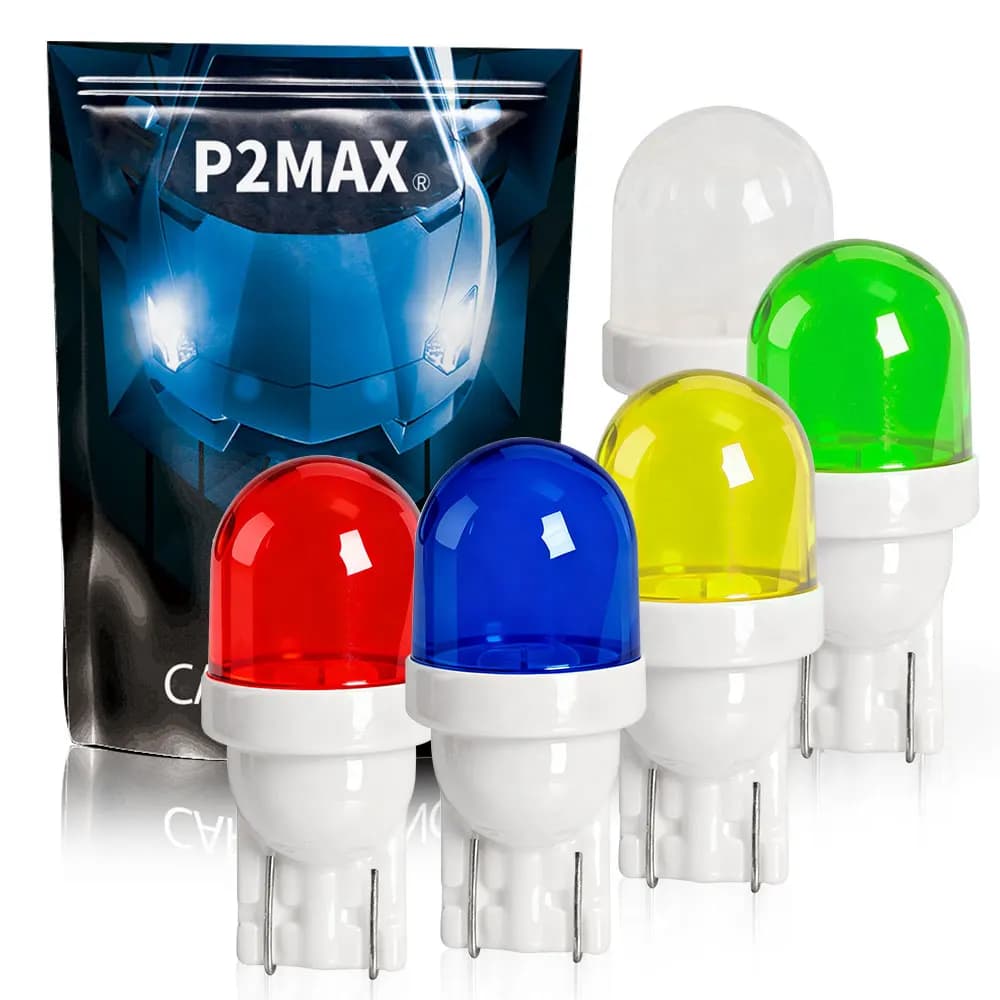2PCS Ultra Luminoso T10 W5W 168 5630 LED Indicatori di Lettura di Direzione 12V Bianco/Blu/Giallo/Rosso/Verde Per Auto Freno Interni Lampadine