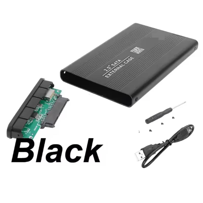 Scatola esterna HDD SATA da 2,5 pollici in lega di alluminio Custodia per disco rigido mobile USB 3.0 Custodia per disco rigido per notebook SSD per computer portatile