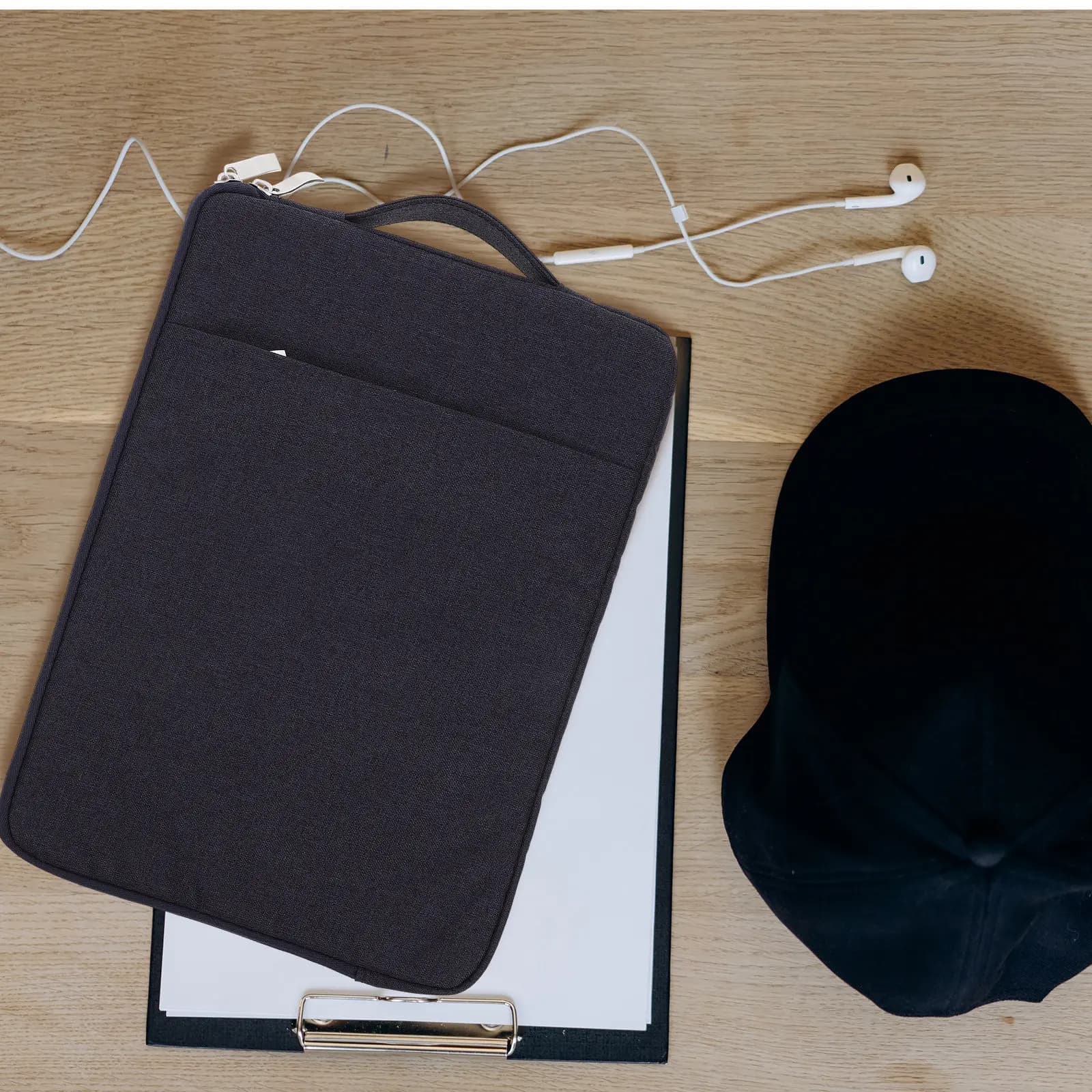 Custodia per Laptop in Denim Sottile e Leggera da 11 Pollici, Resistente all'Acqua e all'Abrasione, per Scuola, Viaggi e Lavoro
