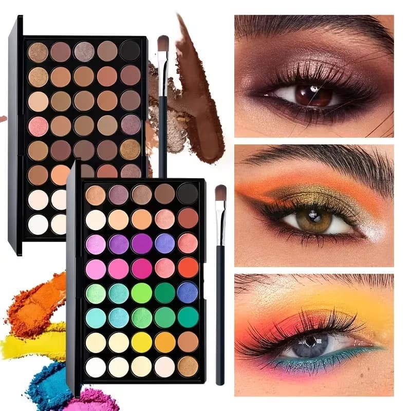 VERONNI 40 Colors of Eye Shadow Tray,durable Waterproof Makeup Products, Suitable for Eyes,High Chroma, Easy to Use,Holiday Gift