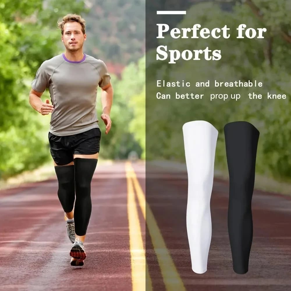 Summer Sun Protection Leg Cover High Elastic Breathable Quick-Drying Silicone Anti-Slip Cycling Leg Cover Sun Protection Running