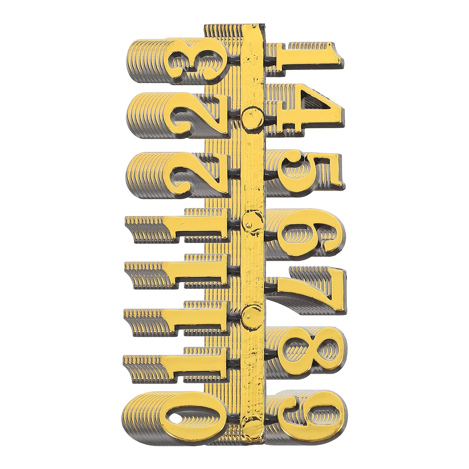 10 Set di Numeri Arabi per Orologio, Kit di Numeri di Ricambio in Plastica per Orologio da Parete Digitale, per Riparazione Fai-da-Te e Decorazione di Soggiorno e Camera da Letto