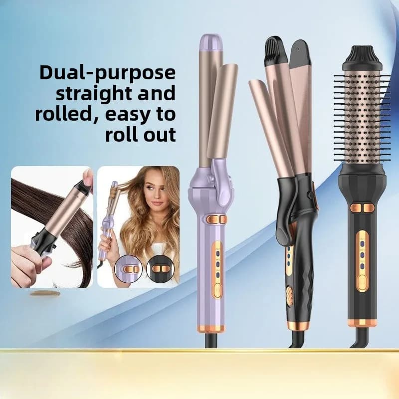Piastra per Capelli Multifunzione 2-in-1: Lisciante e Arricciacapelli per Uso Domestico