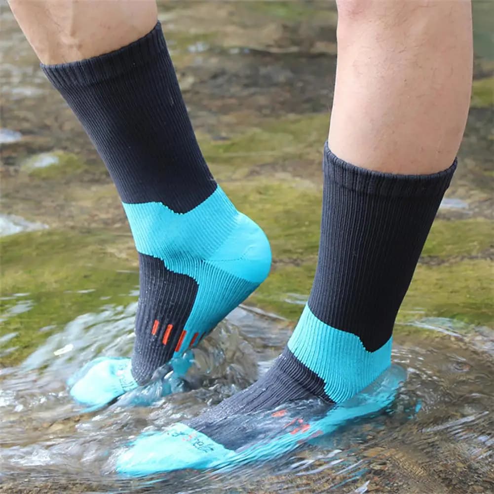 Warm Waterproof Socks Outdoor Windproof Women Men Winter Warm Mid-Tube Socks Keep Warm Riding Skiing Hiking Wading Camping Socks