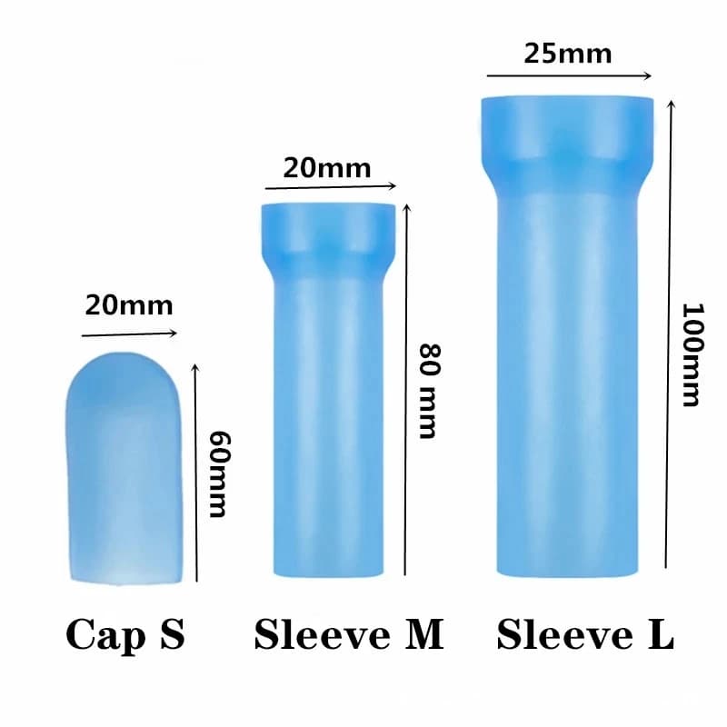 Silicone Genital Sleeve S/M/L/XL/XXL Male Masturbator Penis Enlargement Manicot for Vacuum Glans Pumps Sex Toys of All Size