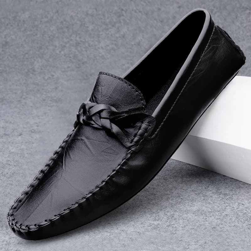 Scarpe da uomo italiane Casual Designer di lusso estate mocassini da uomo in pelle mocassini da uomo leggeri e traspiranti Slip on Flats scarpe da barca