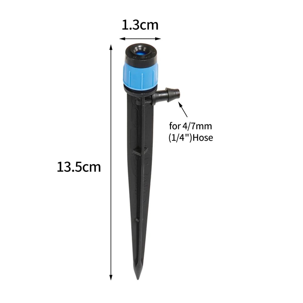 Ugello per gocciolatore a dispersione irrigatori per irrigazione da giardino sistema di irrigazione per acqua da giardino a 360 gradi per tubo da 4/7mm 1/4 "10 pezzi