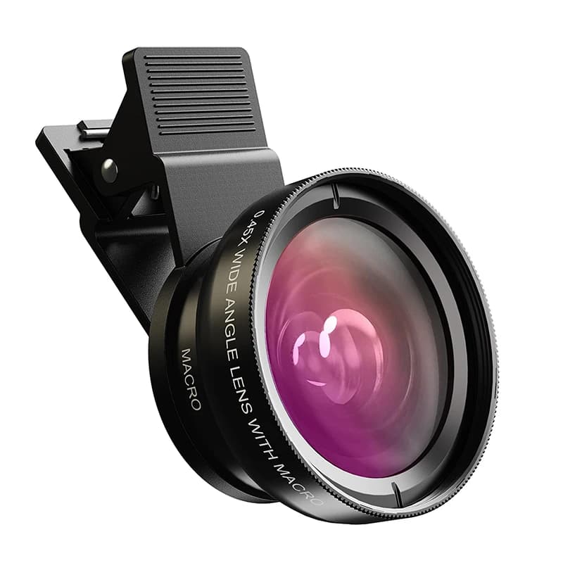 Obiettivo per fotocamera APEXEL 12.5x Macro, obiettivo grandangolare 4K HD per iPhone, Samsung e tutti gli smartphone
