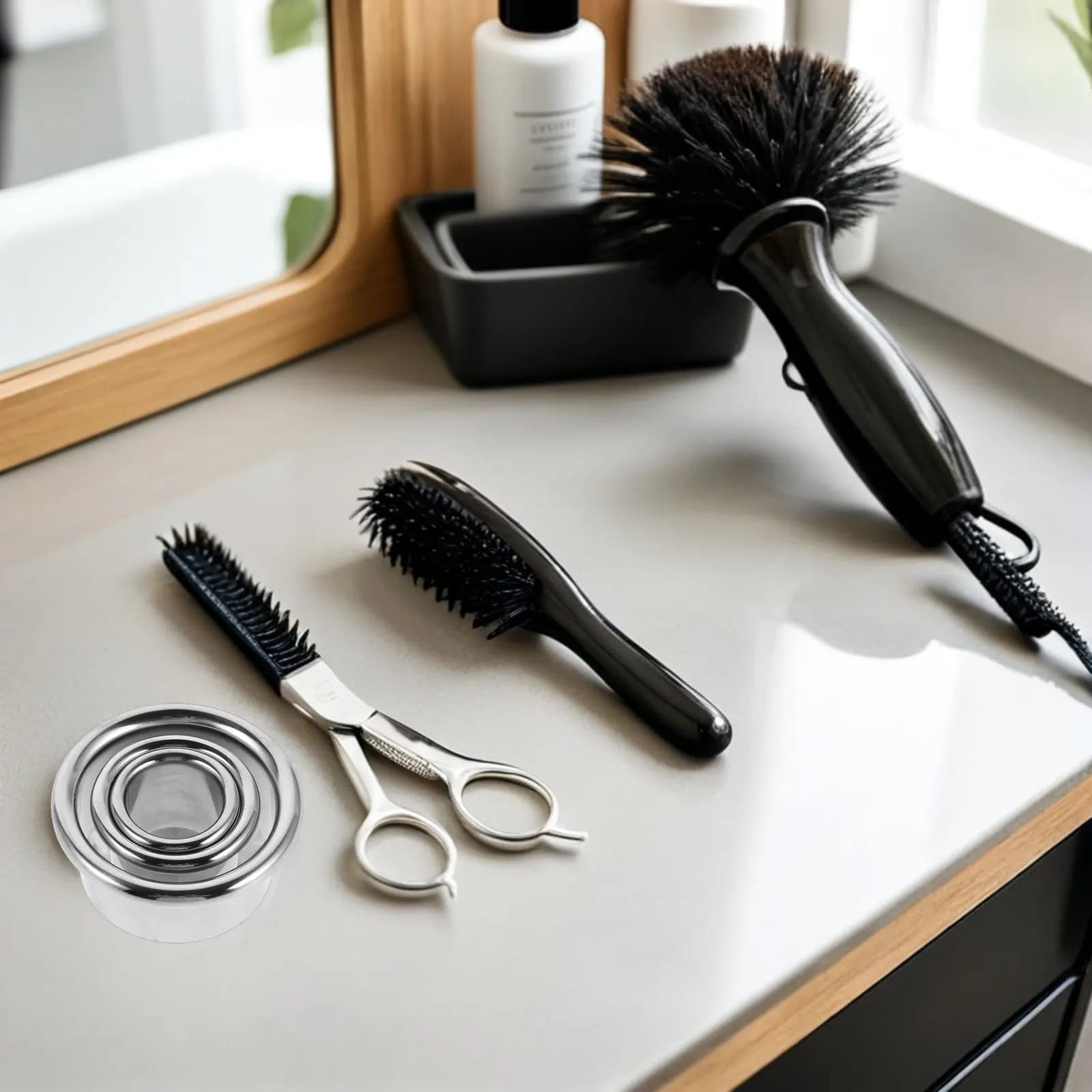 6 Pcs Curling Iron Tool Holder Hair Stylist Appliance Dryer Blower Styling Organizer