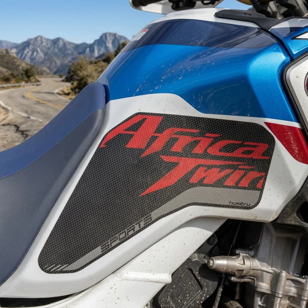 Adesivi Protettivi Laterali per Serbatoio Moto, Protezione Ginocchia per Honda Africa Twin ADV Sport 2018-2019