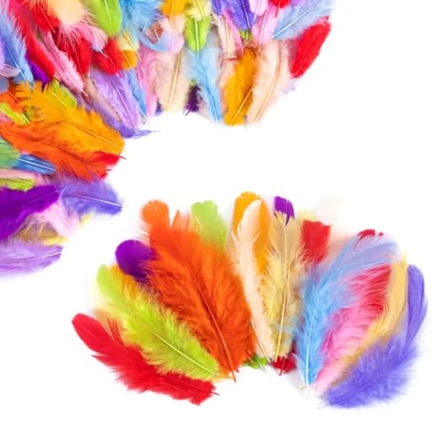 Airwhisp Rooster for Crafting - 300pcs Craft 3-5 Inch Bulk for DIY Crafts, Wedding Party Decoration, Dream Catcher Supplies