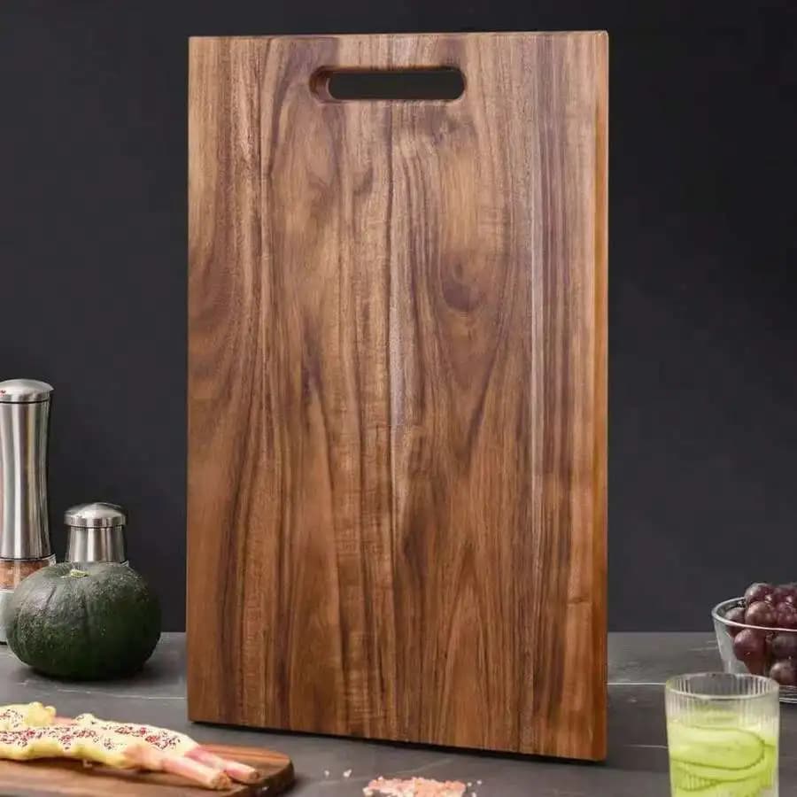Thick premium rosewood cutting board double-sided durable for meat fish cheese bread pastry fruit vegetables non-slip waterproof