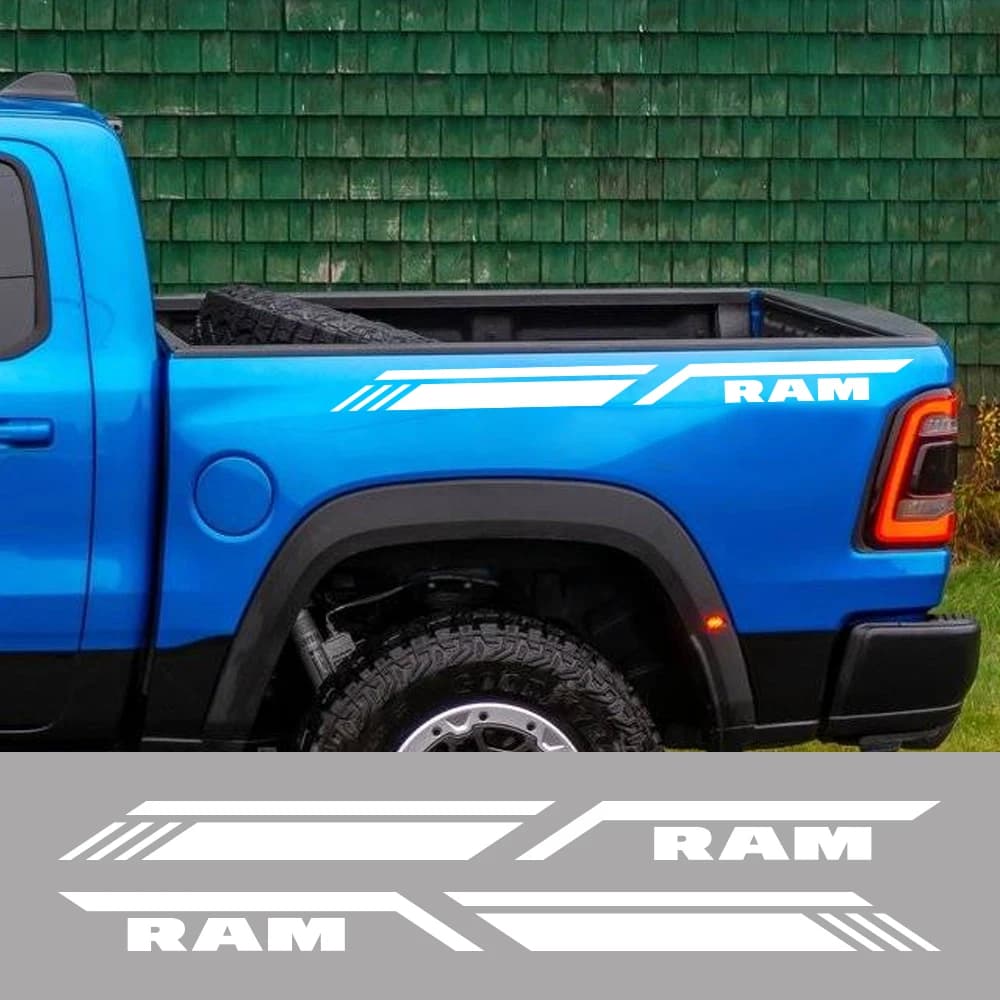 Pick-up Lato del Letto Adesivo Per Dodge RAM 1500 2500 3500 Rebel TRX Auto Strisce Stile Decor Decalcomania Camion Copertura In Vinile Accessori Auto