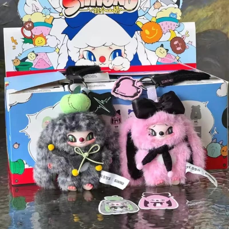 SIINONO V3 Mood Series Blind Box Cute Vinyl Plush Doll Surprise Bag Pendant Mystery Keychain Toys Decor Anime Adorable Doll Gift
