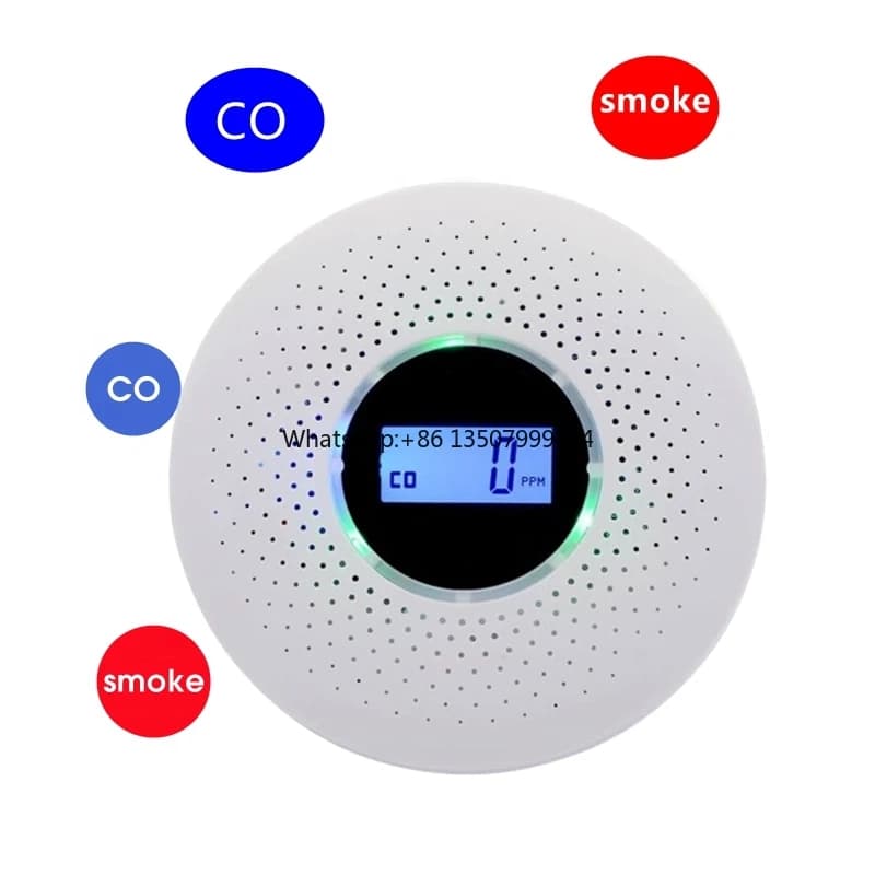 Allarme Antincendio Autonomo 2 in 1 con Rilevatore di Fumo e Monossido di Carbonio, Batteria con Durata di 3 Anni, Certificato EN14604
