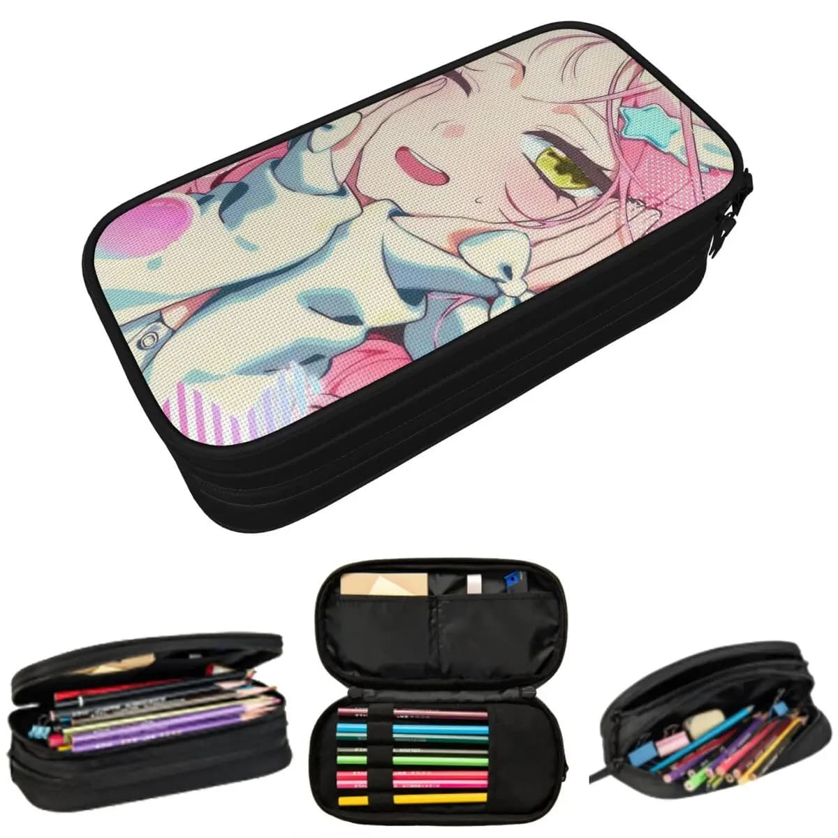 Astuccio per matite Mizi Alien Stage Anime per regali per ragazzi e ragazze, astuccio per penne, articoli di cancelleria, borsa porta penne