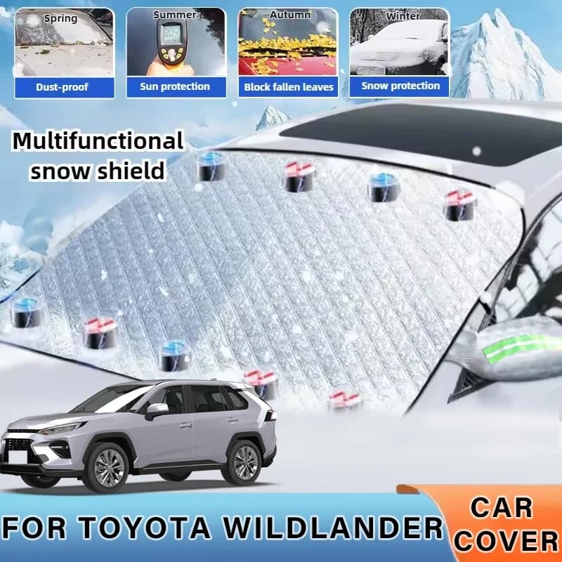 Addensato Auto Ora Parasole Parabrezza Copertura Con 5/9 Magneti Protezione UV Anti Snowboard Luce Solare Per TOYOTA WILDLANDER