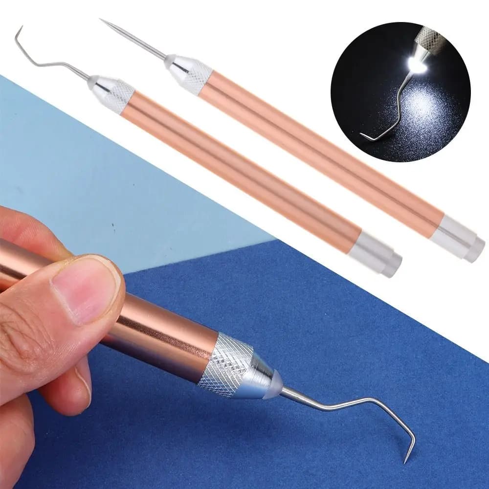 Antiscivolo con luce a LED Taglierina per progetti termoadesiva Strumento per intaglio fai-da-te con ganci Installazione penna per diserbo Penna per diserbo in vinile