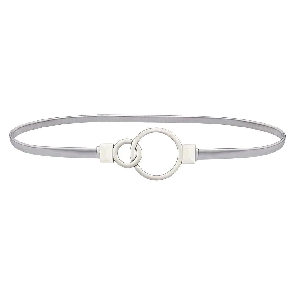 Chic Adjustable Female Waist Belts Spring Metal Chain Belt Luxury Elastic Waist Chain For Women