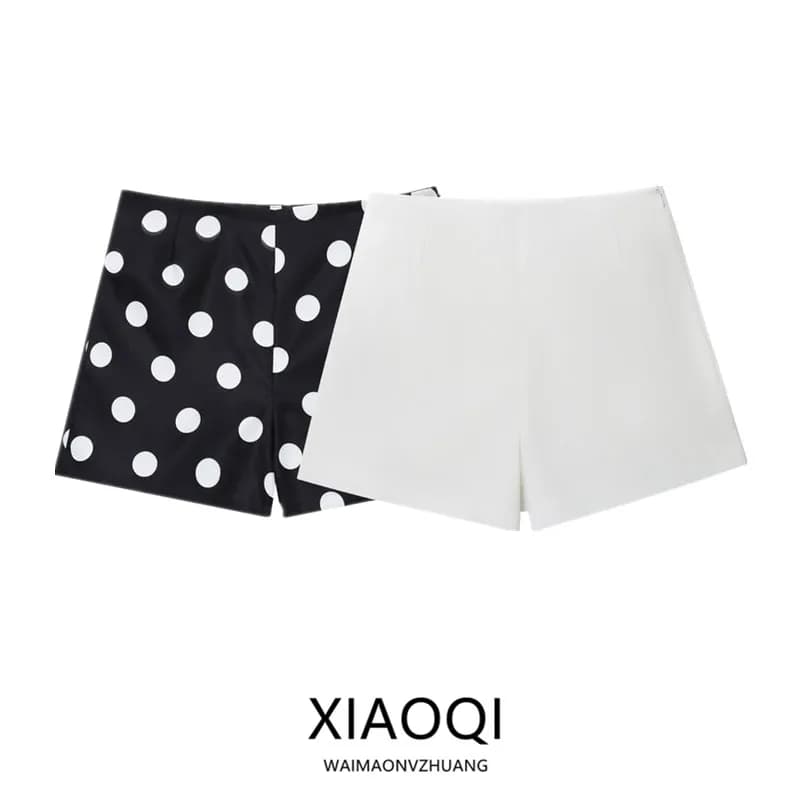 Shorts Casual Versatili a Vita Alta Eleganti Minimalisti da Donna, Nuovi Arrivi Stile Commuter a Gamba Dritta - Collezione Estate 2025