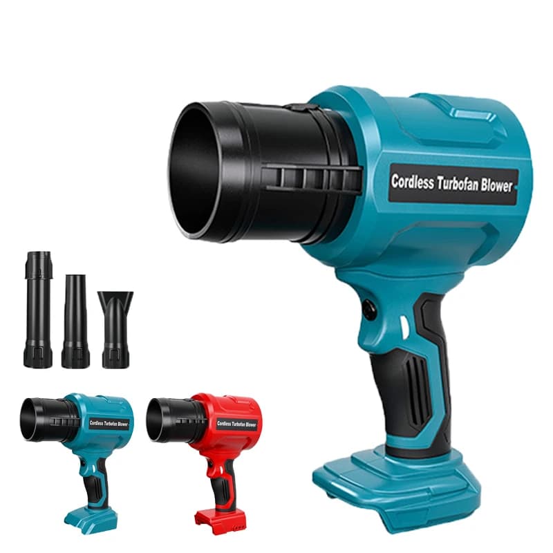 New Brushless Electric Hair Dryer, Makita/Milwaukeee/Bosch/Ryobi 18/20V Electric Portable Hair Dryer for Powder Removal