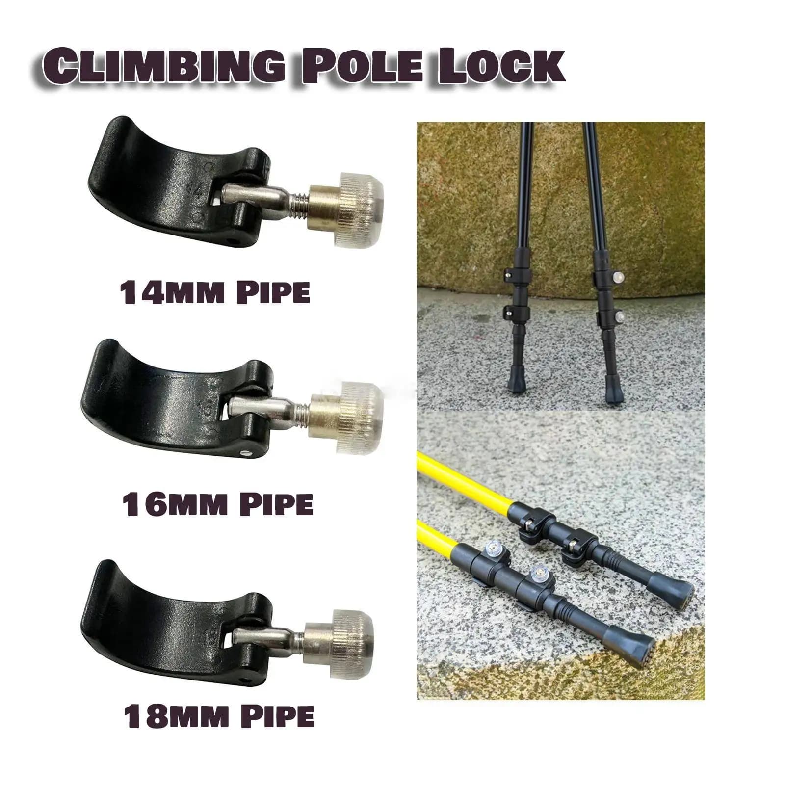 Handle Parts for Walking Stick Lock Durable Replacement of Trekking Stick Locks Portable Locks Clip Closure Canna Outdoor Hiking