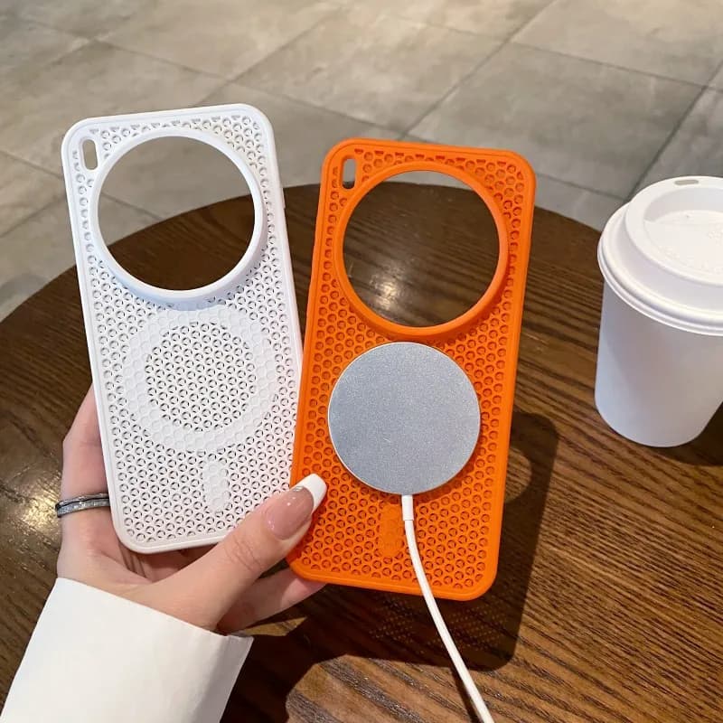 3D Honeycomb Magnetic Case For VIVO X300 X200 Pro Mini X100 Wireless Charging Cooling Heat Dissipation Shockproof Hard PC Cover