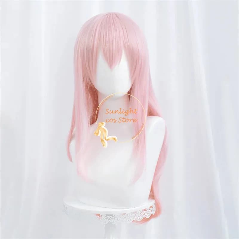 Super Sonico SuperSonico 60 cm Lunghi Rosa Halloween Cosplay Anime Capelli sintetici resistenti al calore + Parrucca k;3, c'5.b;8'