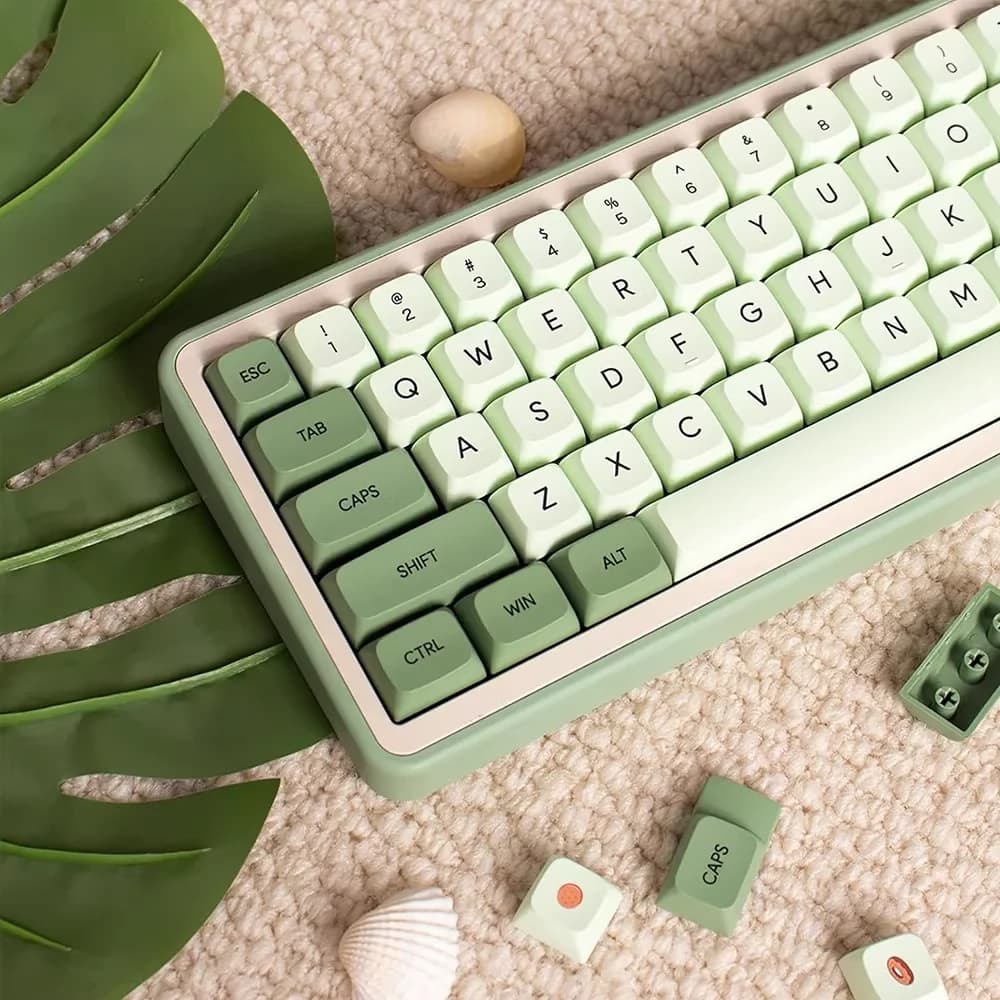 123 tasti coreani russi giapponesi Matcha Keycaps PBT XDA Profile Keycap per tastiera meccanica Cherry MX Switch GK61