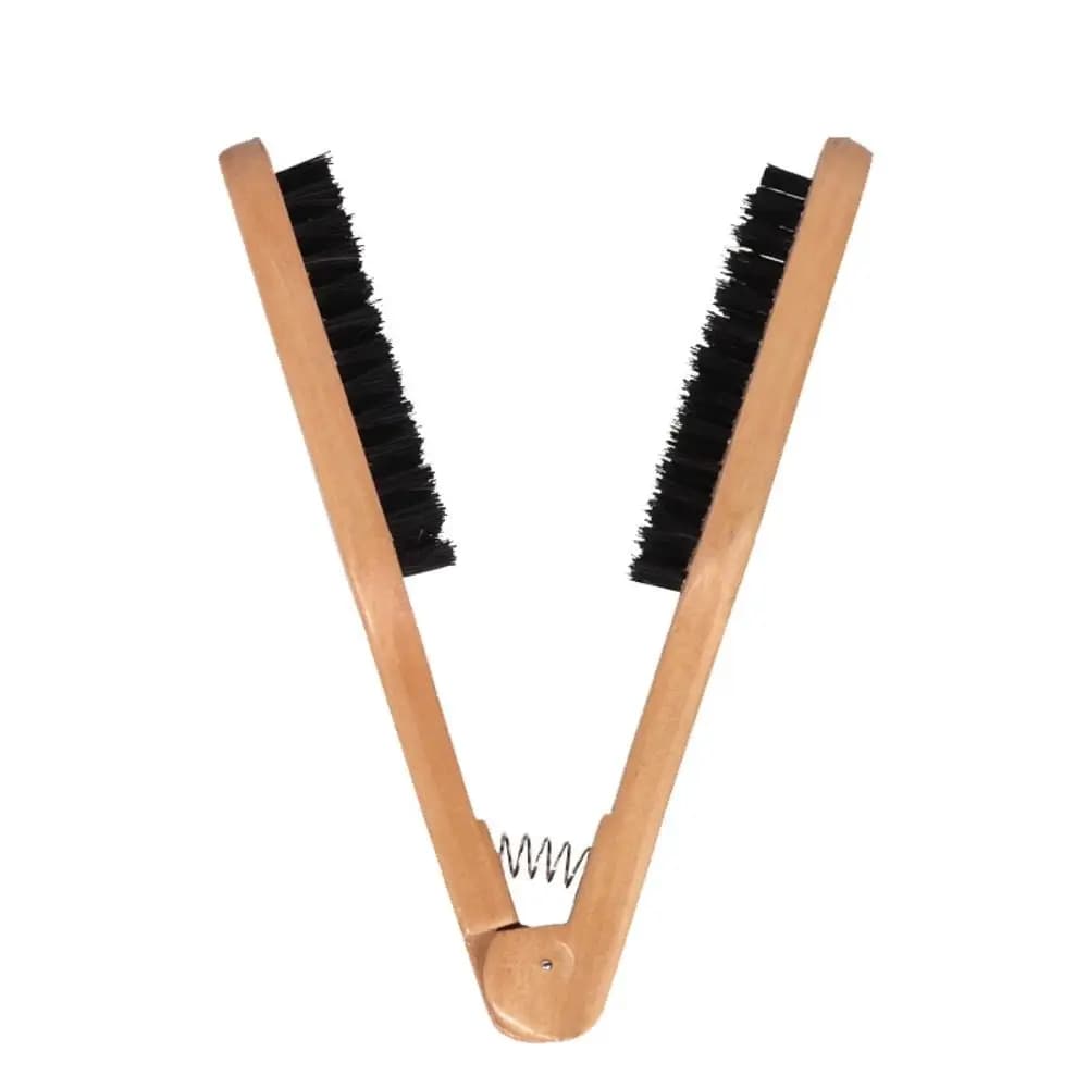 Professional Hair Straightener Comb Double Brushes Anti Static V-shaped Clamp Comb Hair Straightener Tool Women Hair Brush