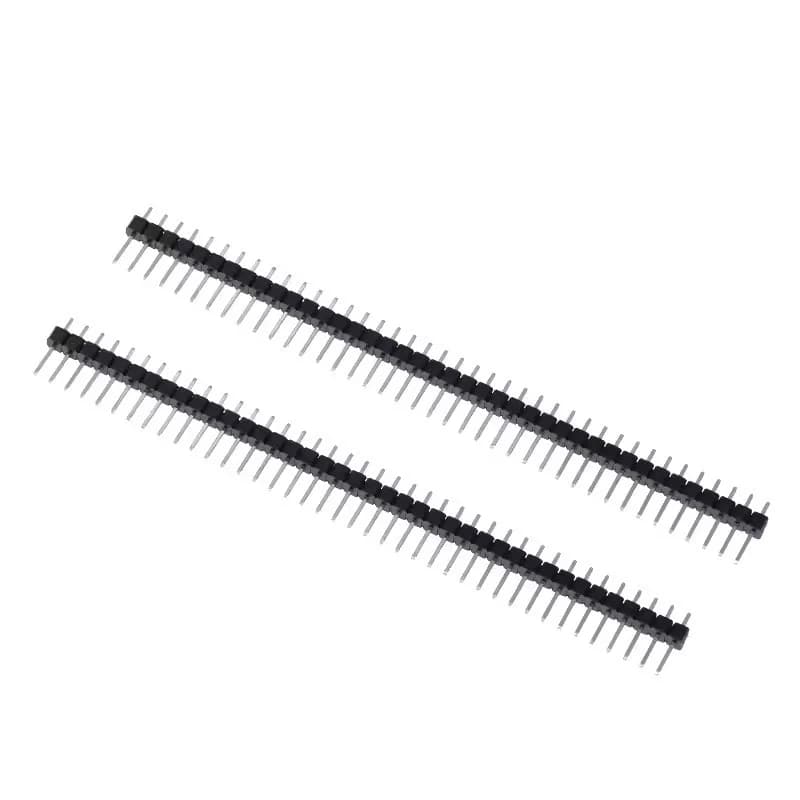 10/50 pz TZT 40 Pin 1x40 Singola Fila Maschio 2.54 Breakable Pin Header Connettore Striscia per Arduino Nero