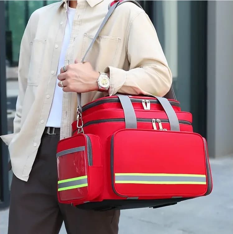 Borsa per kit di pronto soccorso personalizzata Borsa per ambulanza professionale di grandi dimensioni Kit di pronto soccorso con forniture mediche accessorie