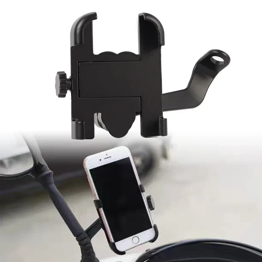 Supporto per telefono per bicicletta per moto Staffa per GPS Supporto per cellulare Supporto per manubrio per specchietto retrovisore per moto