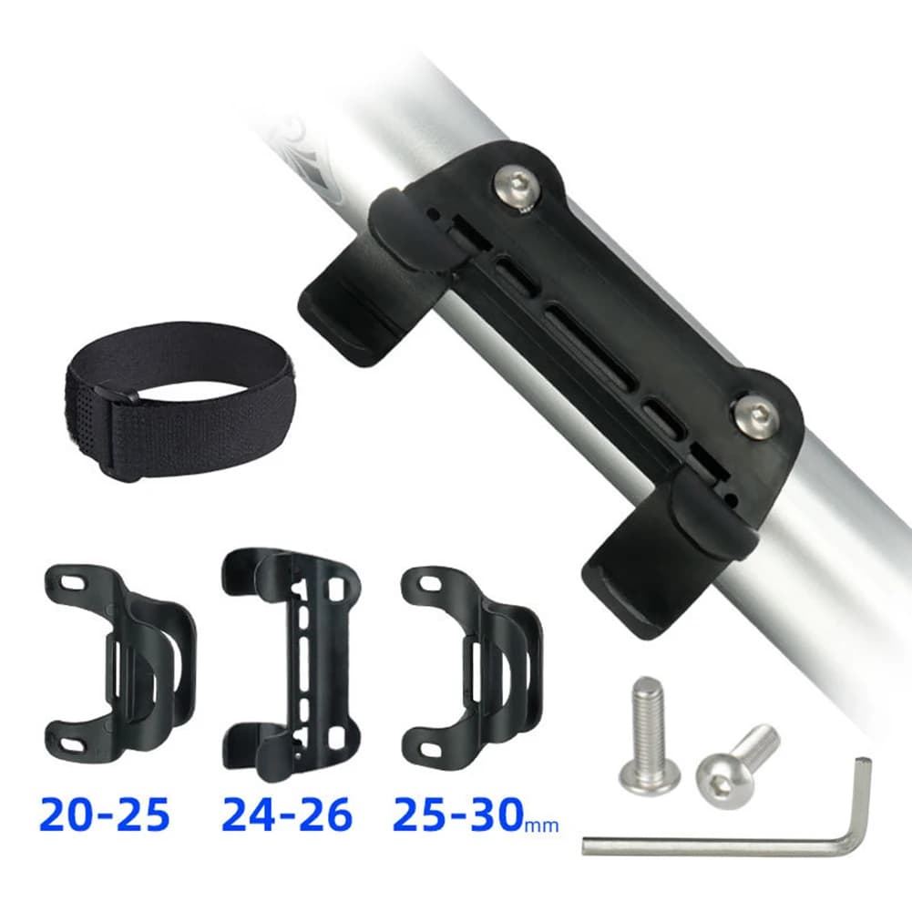 1 Set Supporto per pompa da bicicletta Clip di fissaggio per pompa portatile Staffa per gonfiatore per bici Staffa di fissaggio Supporto per pompa con clip fissa