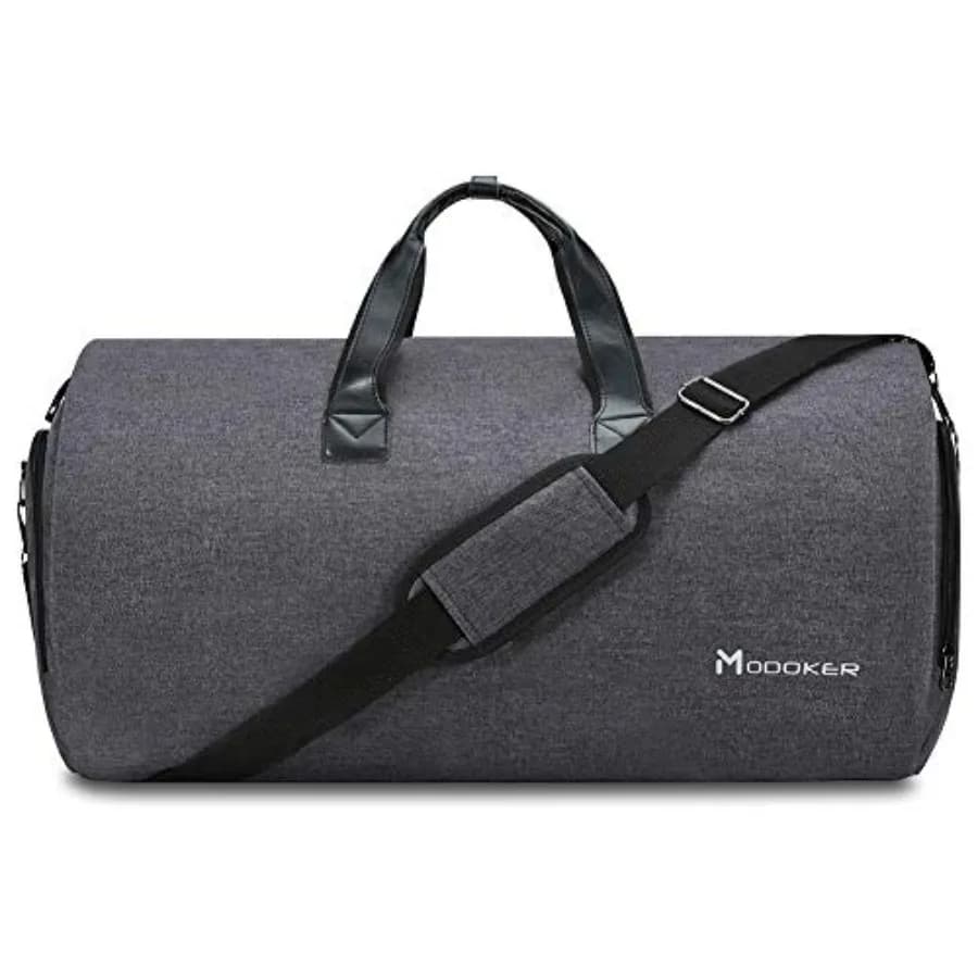 Borsa Porta Abiti Convertibile con Tracolla, Borsa da Viaggio 2 in 1 per Uomo e Donna - Valigia Appendibile per Abiti