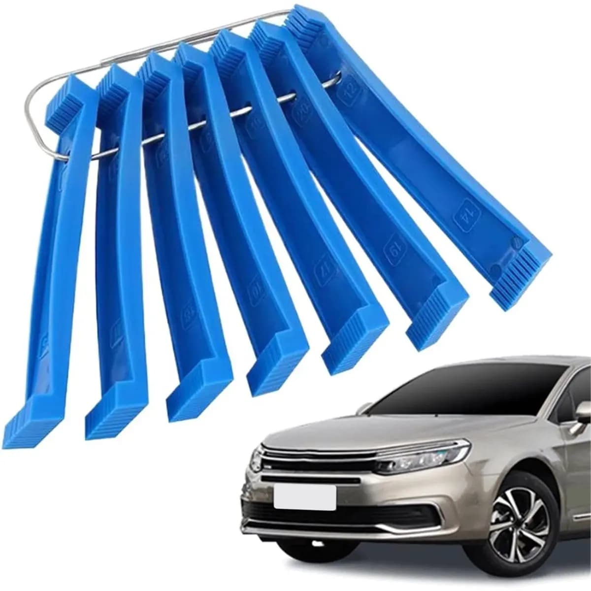 L70A 7 Pieces Repair Cleaning Brush, Coil Fin Comb for Commercial Appliance Home Automotive Maintenance Repair Evaporator