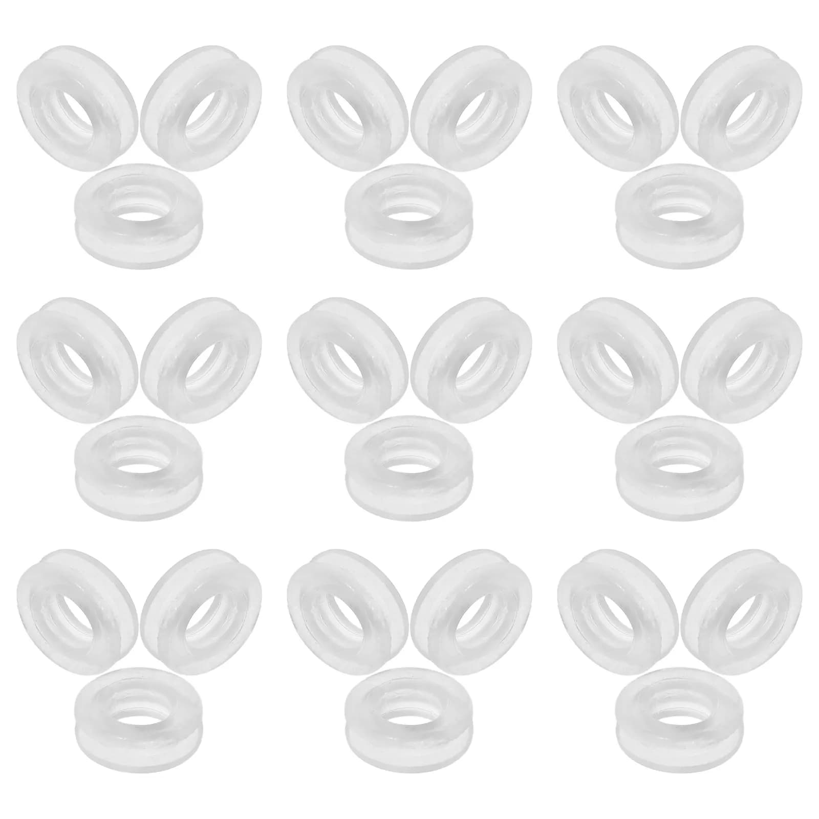 60Pcs Silicone Earring Pads for Clip on Earrings Anti-Slip Hypoallergenic Ear Clip Backs Universal