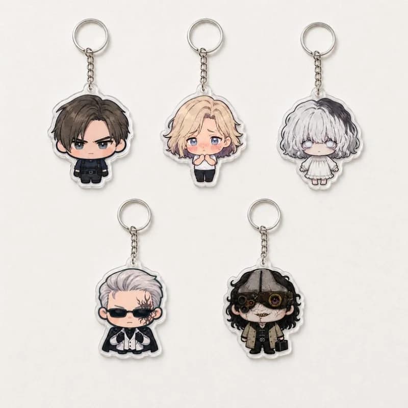 for Popular Game RE Leon S Ada Wong Ashley Graham Peripheral Acrylic Keychain Backpack Accessories Exquisite Festival Gift