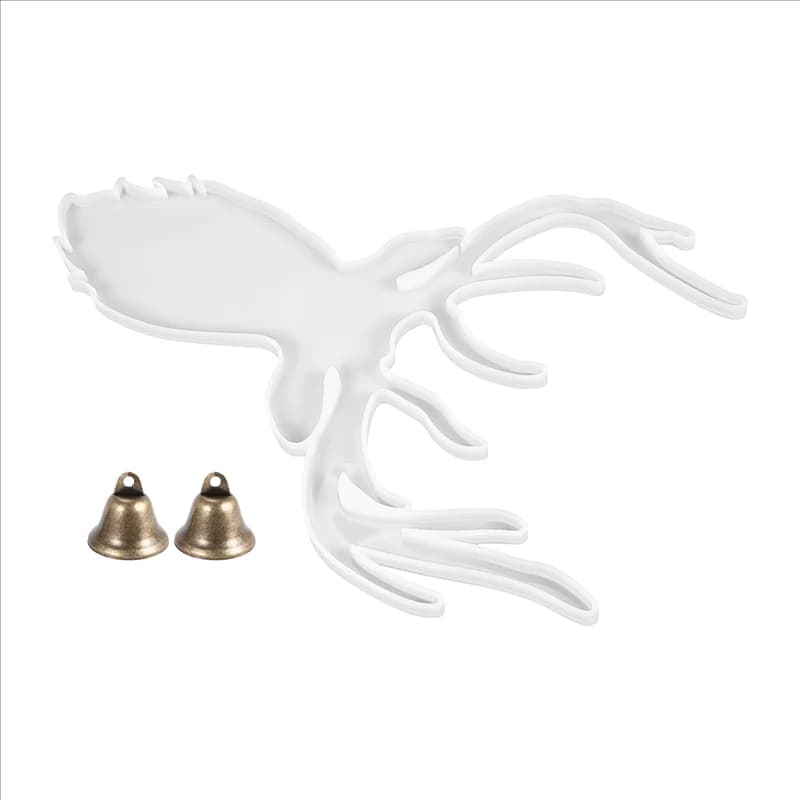 COFA-Deer Head Resin Mold Christmas Antlers Silicone Epoxy Casting For Wall Hanging Mount DIY Jewelry Art Craft Making Set