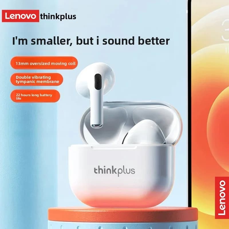 Auricolari Lenovo Thinkplus LP40 TWS Auricolari Bluetooth wireless con controllo touch, riduzione del rumore stereo, lunga durata in standby