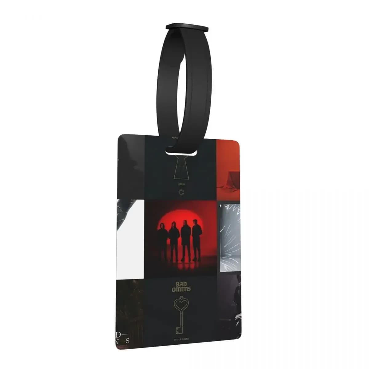 Bad Omens Tutti gli album, singoli e membri popolari Etichette per bagagli Moda da viaggio Etichetta d'imbarco per bagagli Porta etichette ID Nome Indirizzo