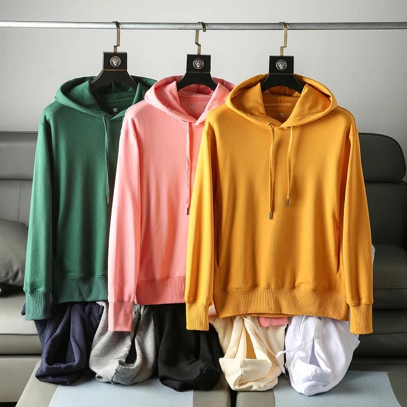Li Recommended Comfortable Washed Men's Casual Hooded Sweater Jacket Cozy Cotton Fleece Spring Youth Fashion
